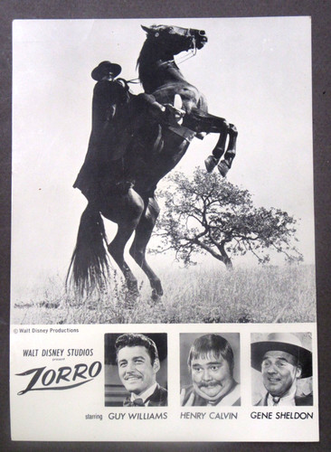 Disney 1957 zorro cavallo tv - disney,