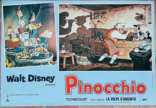 Fotobusta pinocchio 1957 walt - fotobusta,