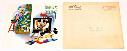 Cartolina natale walt - cartolina, di