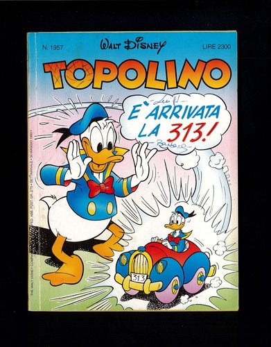 Topolino libretto 1957 del - libretto,
